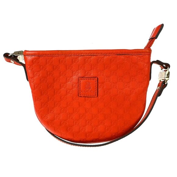 Gucci Red Leather GG Shoulder Bag - Picture 1 of 8